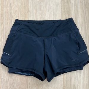 Athleta Black Running Shorts XXS